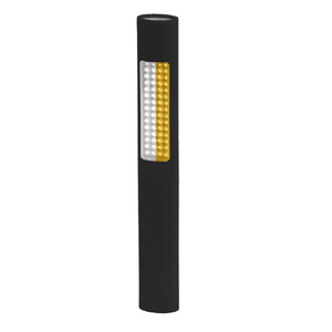 Nightstick (NSP-1174) - White - Amber (Full White - Flashing Amber) & White Flashlight - Black Soft Touch