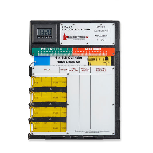 Big Red Truck - SCBA  Tally Boards - Single Board