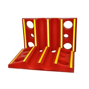 Double Fire Hose Ramp with Reflective Stripping