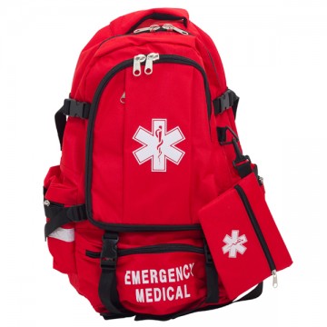 Harcor - Medical Backpack - Front - Red 