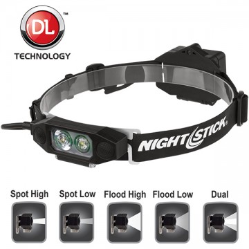 NSP-46146B - Nightstick - Low-Profile LED Multi-Funtion Dual-Light Headlamp