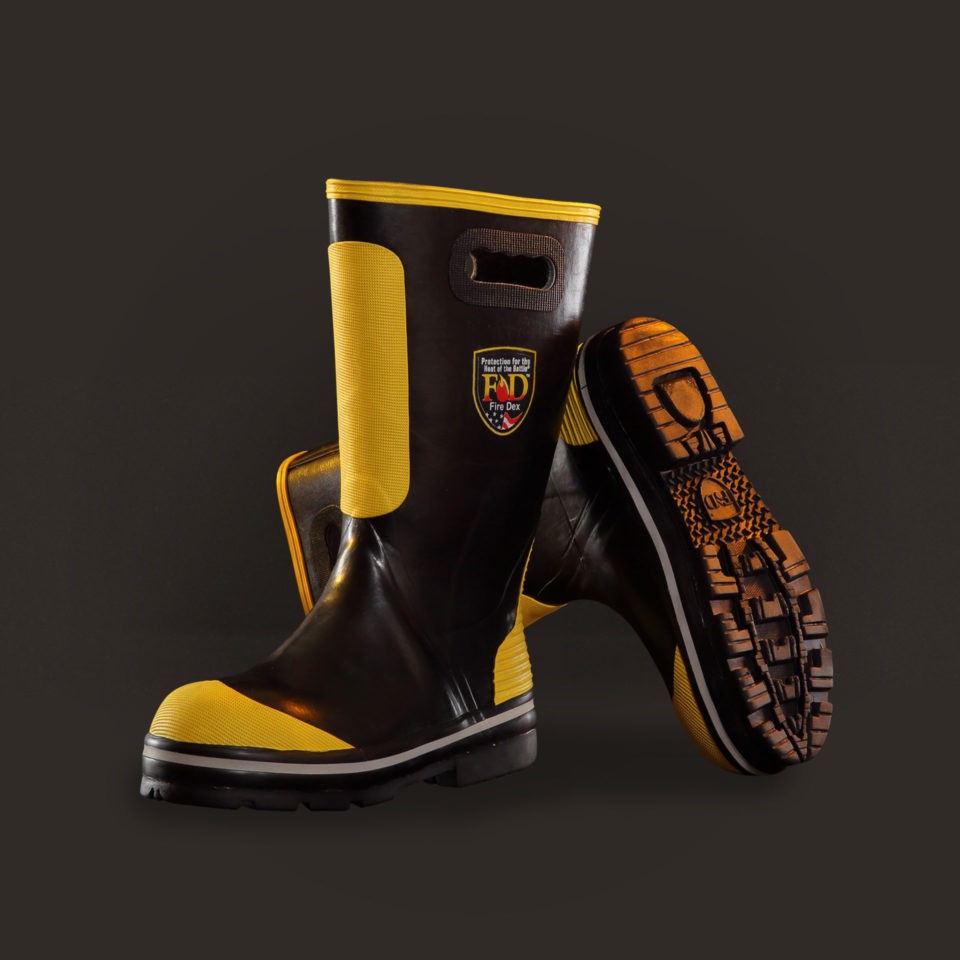 Fire rubber boots sales