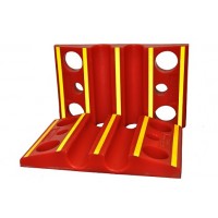 Double Fire Hose Ramp with Reflective Stripping