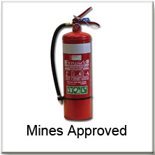 Mines Approved DCPBE Extinguisher